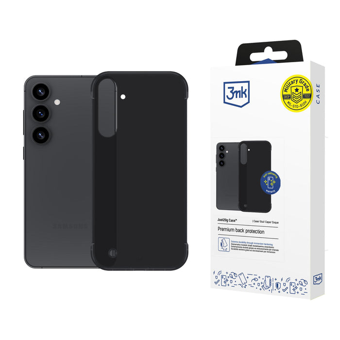 3mk Just20g Matt Case for Samsung Galaxy S25+ - Matte Black