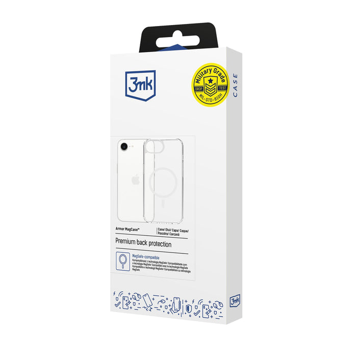 3mk Armor MagCase for iPhone 16E - transparent