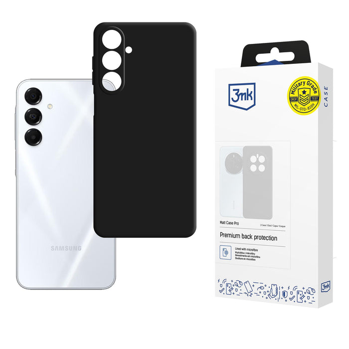 3mk Matt Case Pro for Samsung Galaxy A17 5G - Matte Black