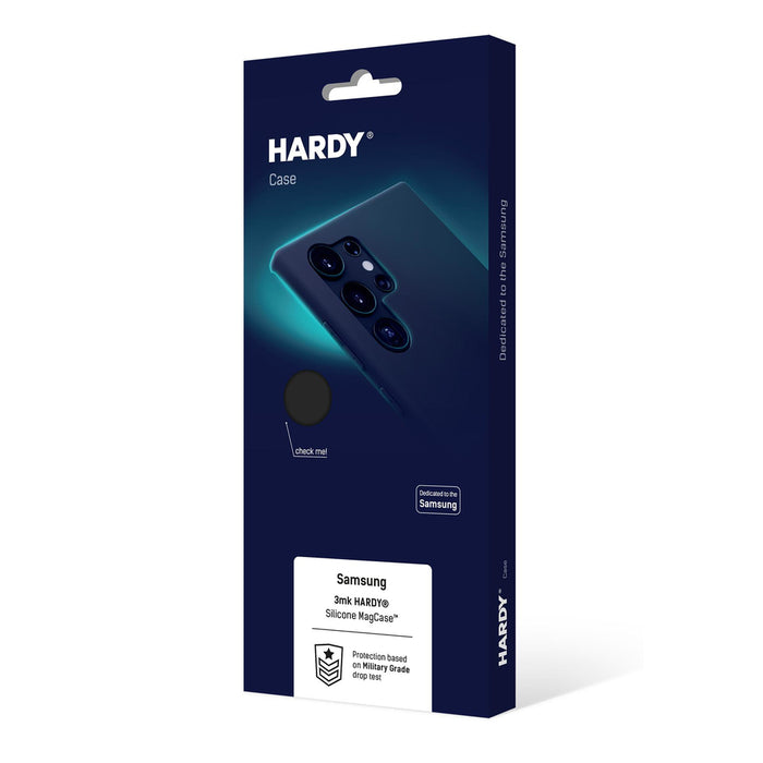 3mk Hardy Silicone MagCase for Samsung Galaxy S25 Edge - Black