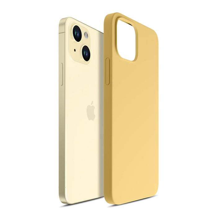 3mk Hardy Silicone MagCase case for iPhone 15 Plus - yellow