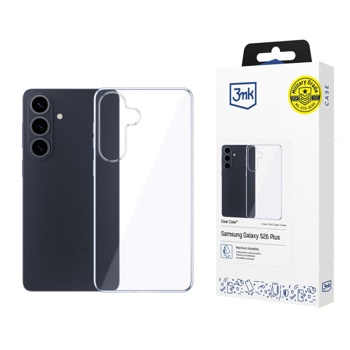 3mk Clear Case for Samsung Galaxy S26+ - transparent
