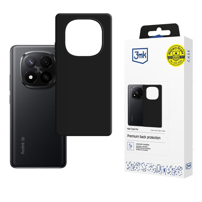 3mk Matt Case Pro for Xiaomi Redmi Note 15 Pro+ 5G - matte black