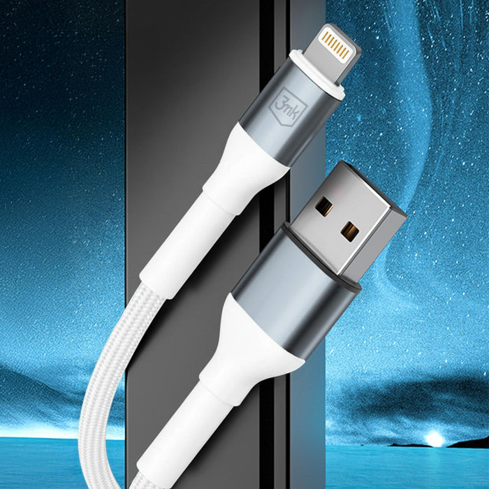 3mk 3mk Cable 3mk Hyper Cable N-SERIES USB-A / Lightning 2m 5V/2.4A 12W / white