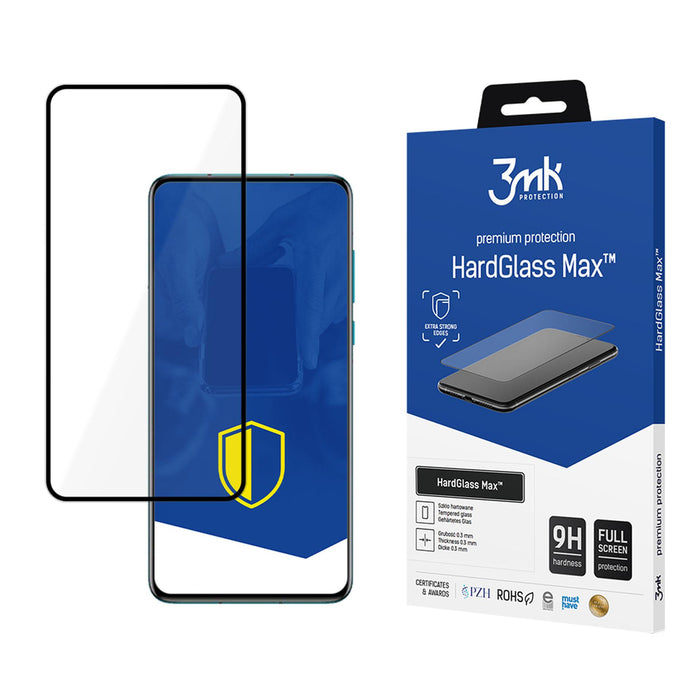 Reinforced tempered glass 3mk HardGlass Max Black for Huawei P40 Pro / P40 Pro+