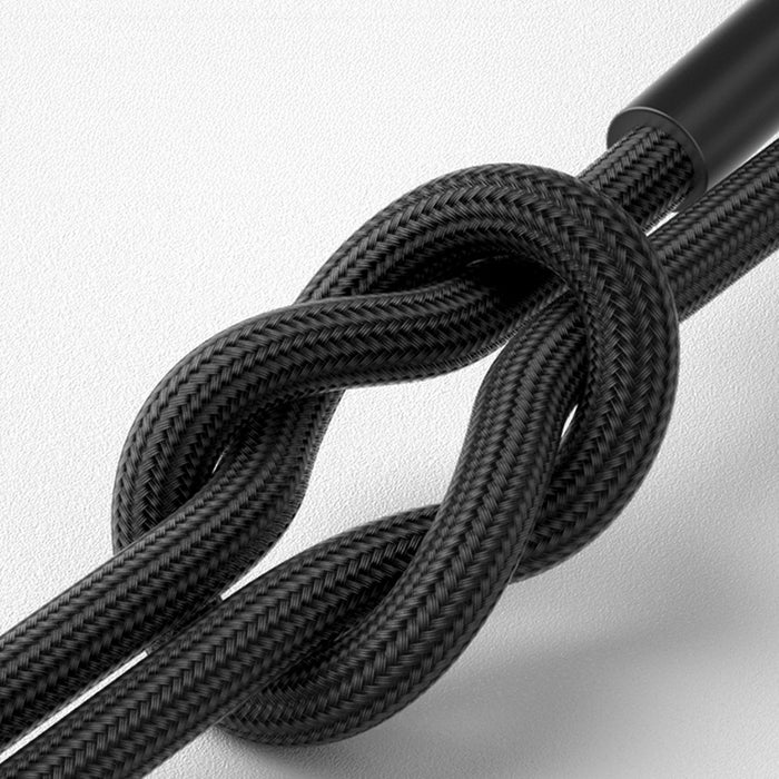 3mk Hyper Cable N-SERIES 2 in 2 USB-A / USB-C and USB-C / Lightning 1.2m QC 3.0 9V/2A 60W - black