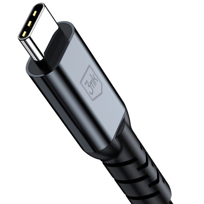 3mk Hyper Cable N-SERIES Thunderbolt 4 USB-C / USB-C 1m 48V/5A 40Gb/s 240W 8K60Hz - black