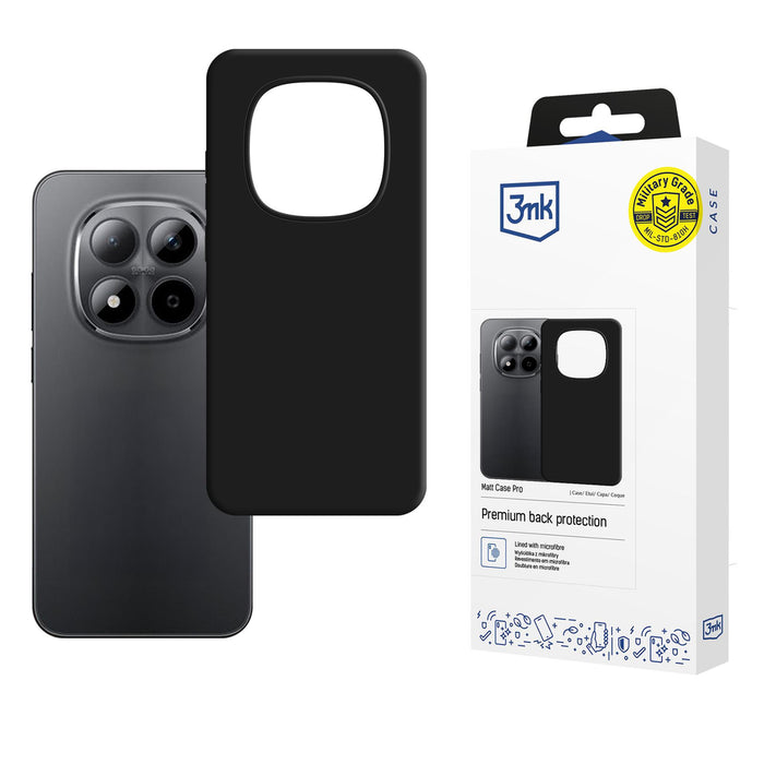 3mk Matt Case Pro for Redmi Note 15 Pro - matte black