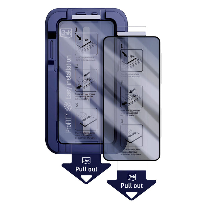 9H tempered glass with 3mk HardGlass Max Privacy filter for Samsung Galaxy S26