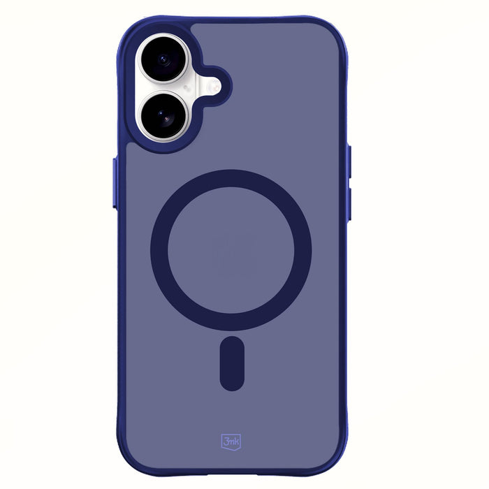 3mk Smoke MagCase for iPhone 16 - Blue-Translucent