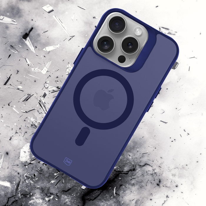 3mk Smoke MagCase for iPhone 16 Pro - Blue-Translucent