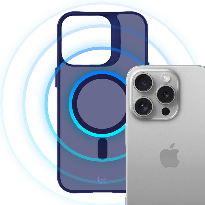 3mk Smoke MagCase for iPhone 16 Pro - Blue-Translucent