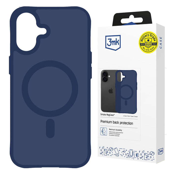3mk Smoke MagCase for iPhone 17 - Blue-Translucent