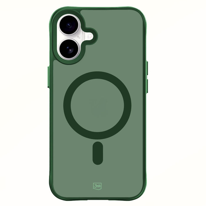3mk Smoke MagCase for iPhone 16 - Green-Translucent