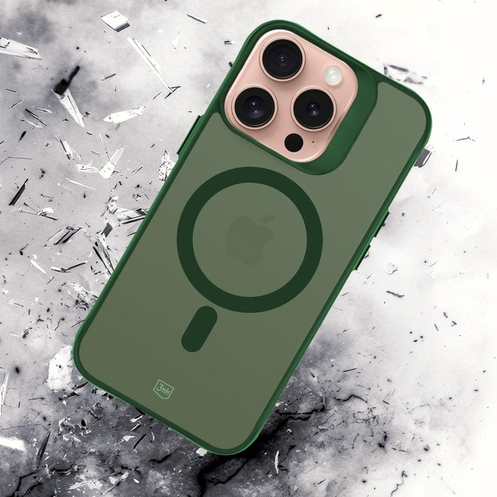 3mk Smoke MagCase for iPhone 16 Pro Max - Green-Translucent