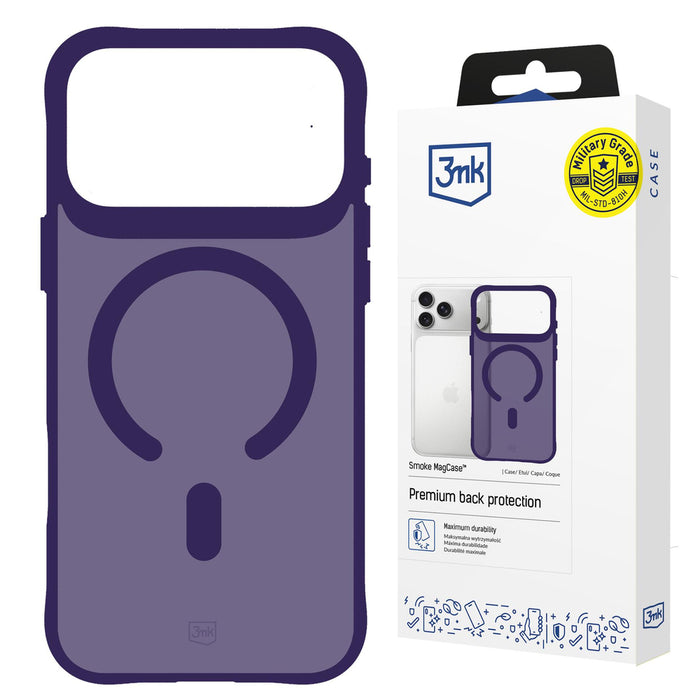 3mk Smoke MagCase for iPhone 17 Pro - Purple-Translucent