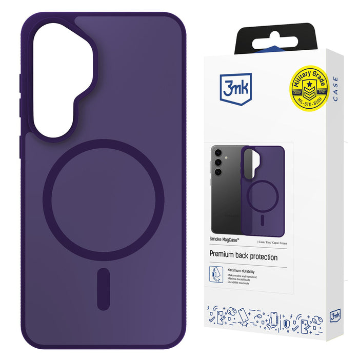 3mk Smoke MagCase for Samsung Galaxy S25 - purple