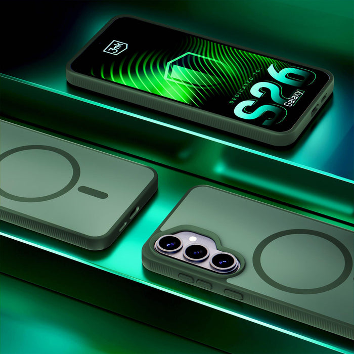 3mk Smoke MagCase for Samsung Galaxy S26 - green