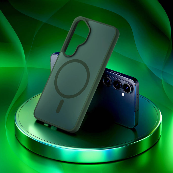 3mk Smoke MagCase for Samsung Galaxy S26+ - green