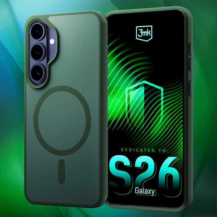 3mk Smoke MagCase for Samsung Galaxy S26+ - green