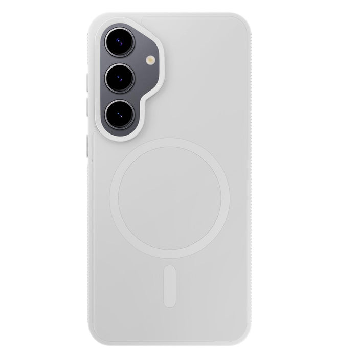 3mk Smoke MagCase for Samsung Galaxy S25 - white-transparent