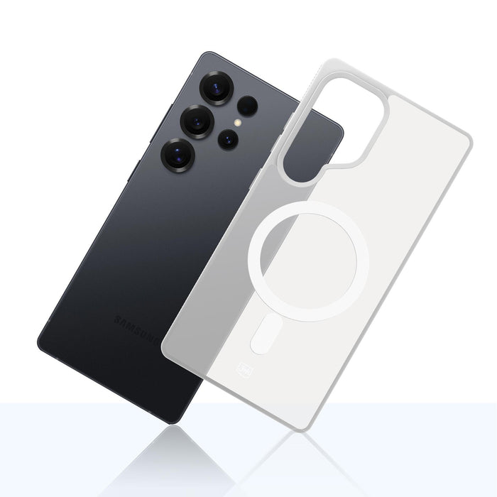 3mk Smoke MagCase for Samsung Galaxy S25 Ultra - White-Translucent
