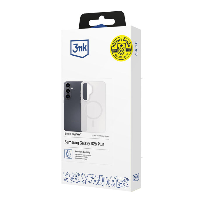 3mk Smoke MagCase for Samsung Galaxy S26+ - white