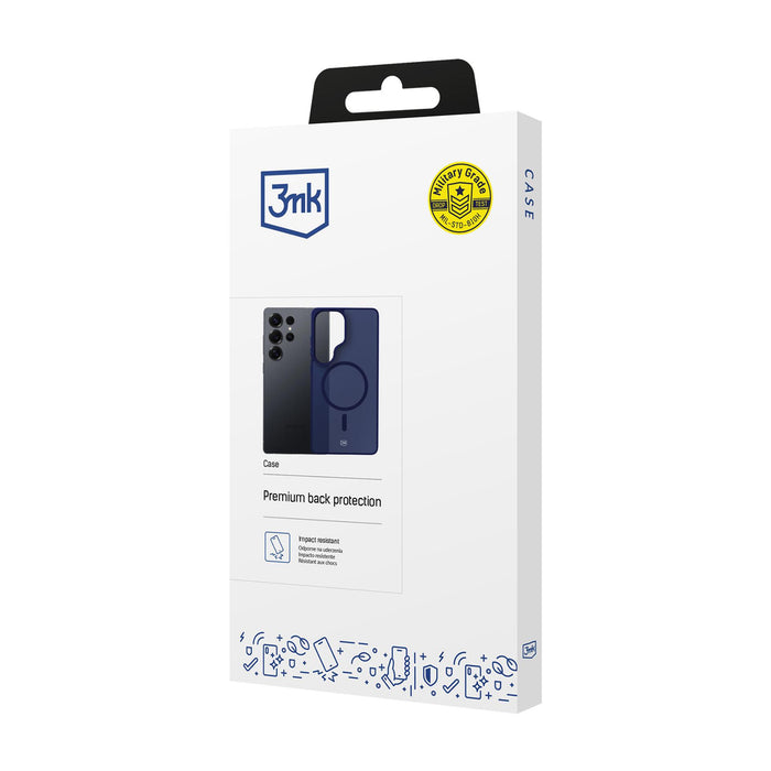 3mk Smoke MagCase for Samsung Galaxy S25 Ultra - Blue-Translucent