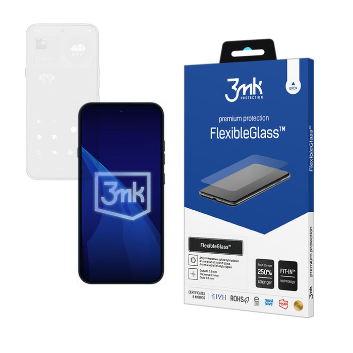 3mk FlexibleGlass™ Hybrid Glass for Nothing Phone (4a) Pro