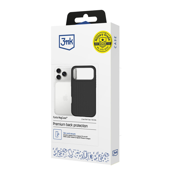 3mk Fortis MagCase for iPhone 17 Pro - Black