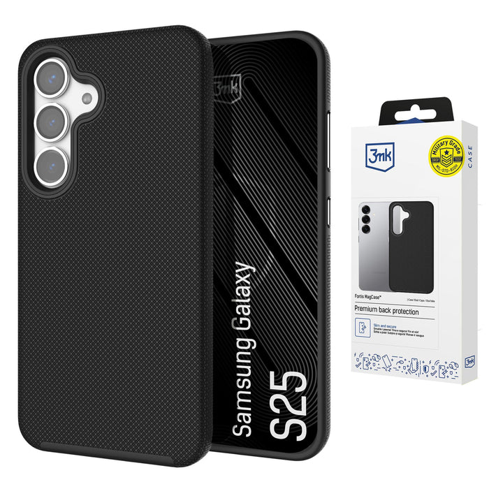 3mk Fortis MagCase for Samsung Galaxy S25 - black