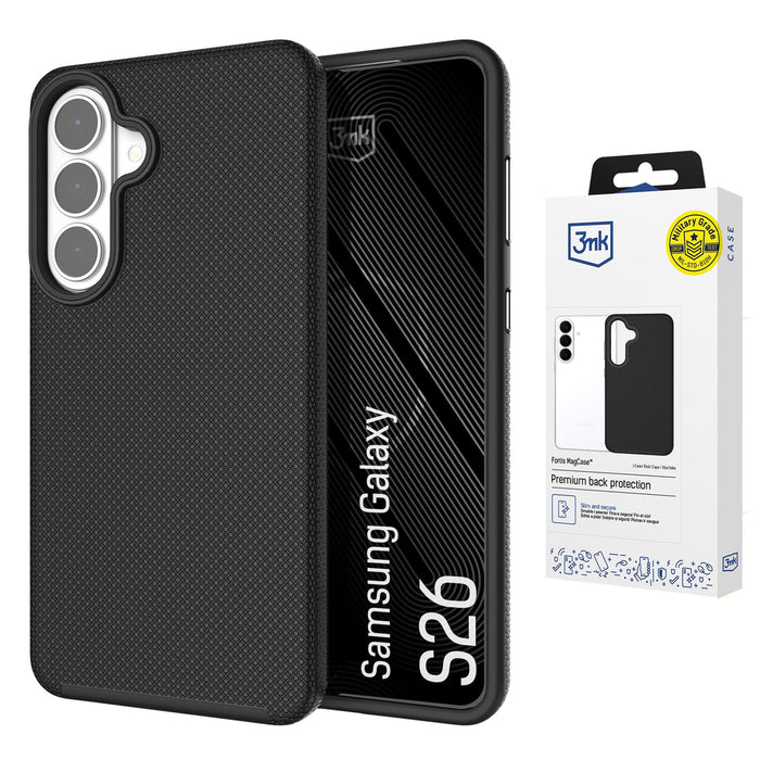 3mk Fortis MagCase for Samsung Galaxy S26 - black