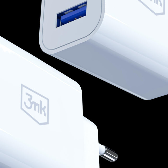 3mk FlowPower 10W 2.4A 2A Wall Charger - White