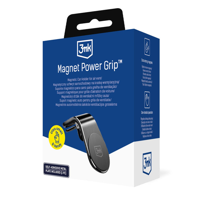 3mk Magnet Power Grip Car Mount for Grille - Black