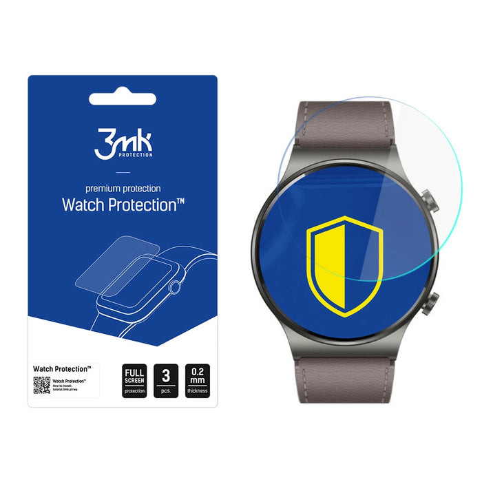 3mk Watch Protection™ v. FlexibleGlass Lite hybrid glass for Huawei Watch GT 2 Pro Classic