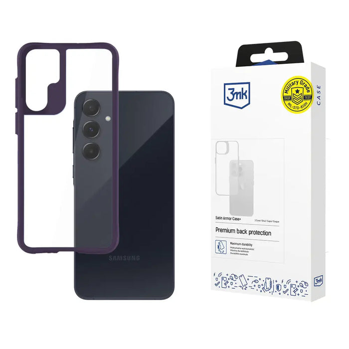 3mk Satin Armor Case+ Purple for Samsung Galaxy A55 5G - transparent - *Kategoria tymczasowa<<<HurtelXML