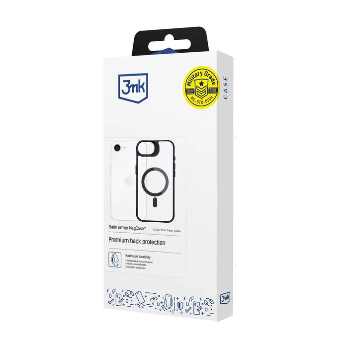3mk Satin Armor MagCase for Apple iPhone 16e / SE 4 - Transparent - *Kategoria tymczasowa<<<HurtelXML