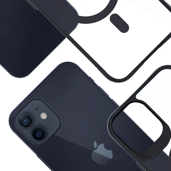 3mk Satin Armor MagCase with MagSafe for iPhone 12 / 12 Pro - Clear with Black Frame - *Kategoria tymczasowa<<<HurtelXML