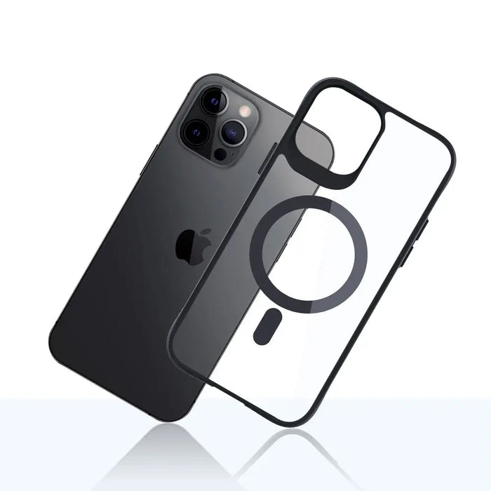 3mk Satin Armor MagCase with MagSafe for iPhone 12 Pro Max - Clear with Black Frame - *Kategoria tymczasowa<<<HurtelXML