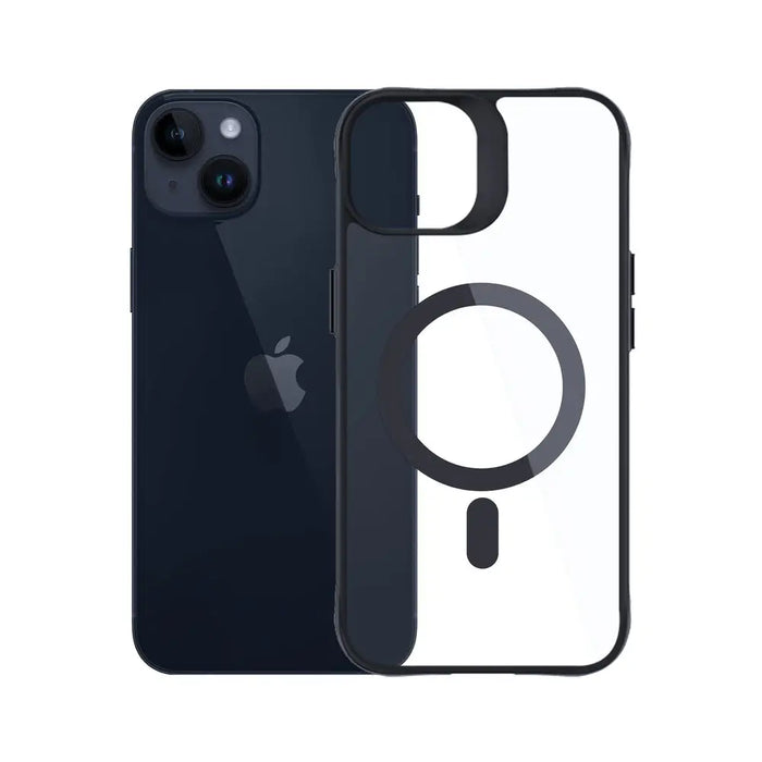 3mk Satin Armor MagCase with MagSafe for iPhone 14 Plus - Clear with Black Frame - *Kategoria tymczasowa<<<HurtelXML