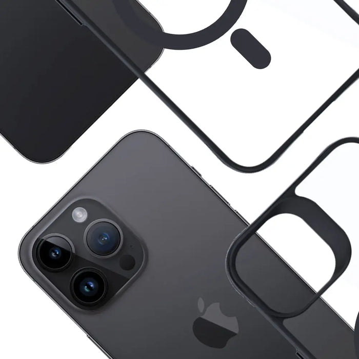 3mk Satin Armor MagCase with MagSafe for iPhone 14 Pro - Clear with Black Frame - *Kategoria tymczasowa<<<HurtelXML