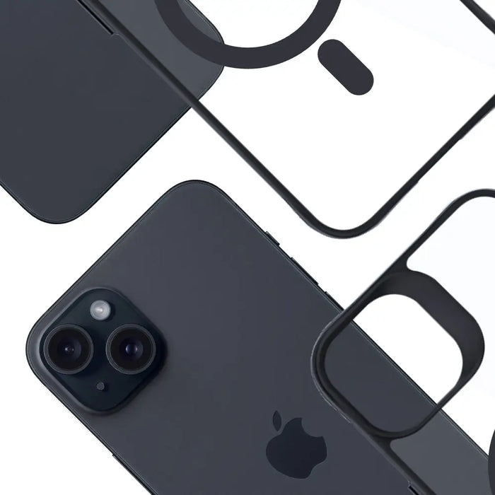3mk Satin Armor MagCase with MagSafe for iPhone 15 Plus - Clear with Black Frame - *Kategoria tymczasowa<<<HurtelXML