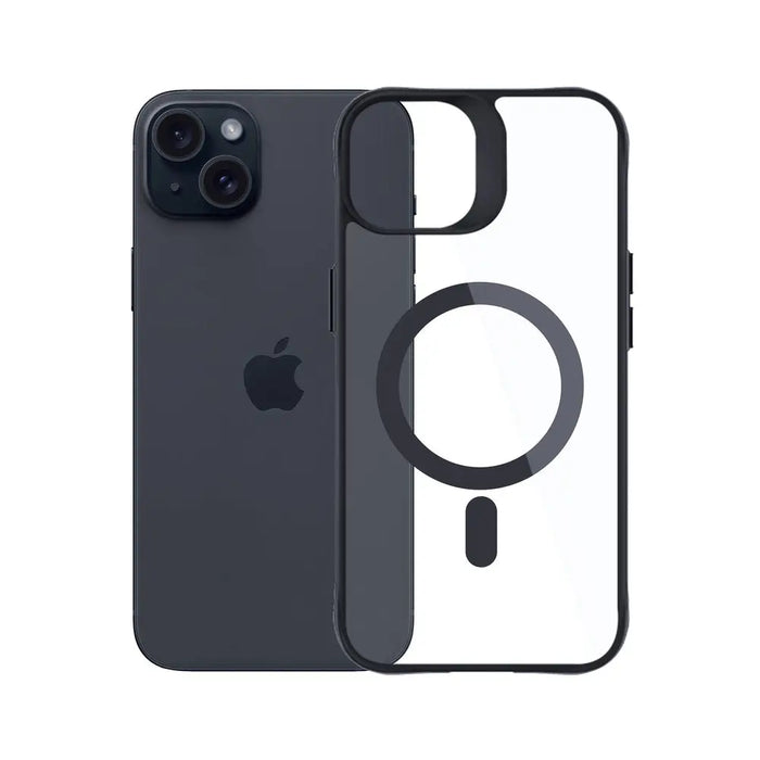 3mk Satin Armor MagCase with MagSafe for iPhone 15 Plus - Clear with Black Frame - *Kategoria tymczasowa<<<HurtelXML