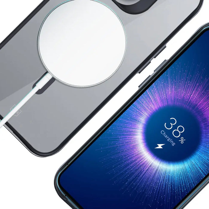 3mk Satin Armor MagCase with MagSafe for iPhone 16 Pro - Clear with Black Frame - *Kategoria tymczasowa<<<HurtelXML