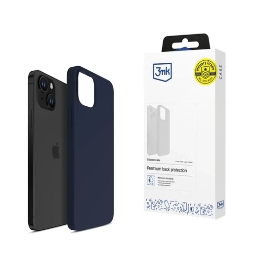 3mk Silicone Case for iPhone 15 Plus - Navy Blue - Cell phone cases and covers<<<HurtelXML