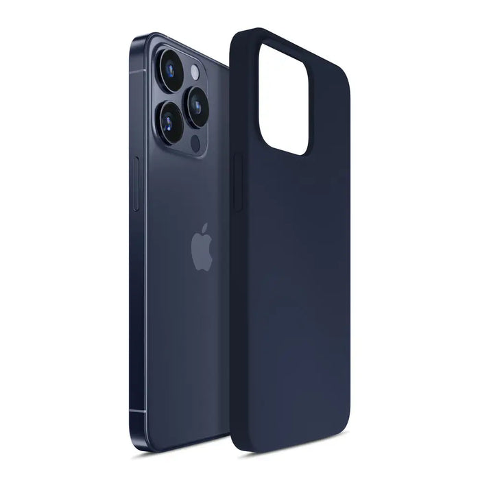 3mk Silicone Case for iPhone 15 Pro Max - Navy Blue - *Kategoria tymczasowa<<<HurtelXML