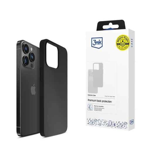 3mk Silicone Case for iPhone 16 Pro Max - Black - *Kategoria tymczasowa<<<HurtelXML