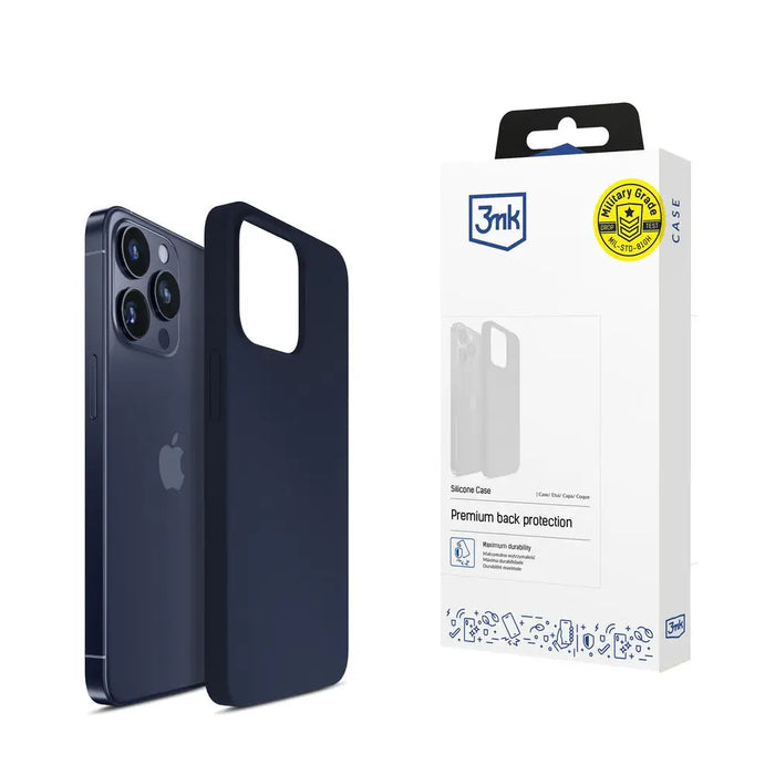 3mk Silicone Case for iPhone 16 Pro - Navy Blue - *Kategoria tymczasowa<<<HurtelXML