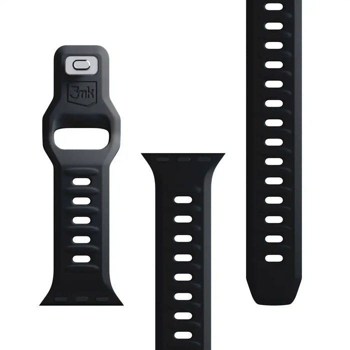 3mk Silicone Watch Strap for Apple Watch 38 / 40 / 41 mm - black - *Kategoria tymczasowa<<<HurtelXML