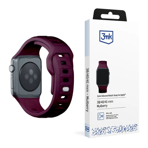 3mk Silicone Watch Strap for Apple Watch 38 / 40 / 41 mm - Burgundy - *Kategoria tymczasowa<<<HurtelXML